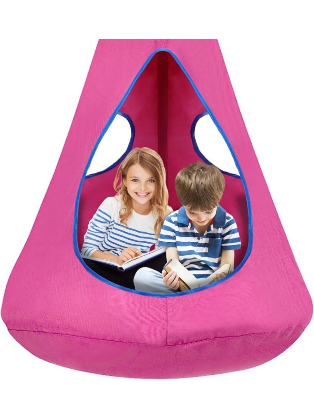 Cozy Kids Nest Swing Chair with Detachable Play Tent - Indoor/Outdoor Sensory